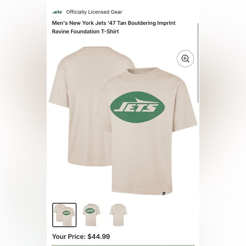 Jets Cream T-Shirt